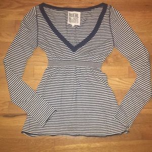 Navy & White striped sweater
